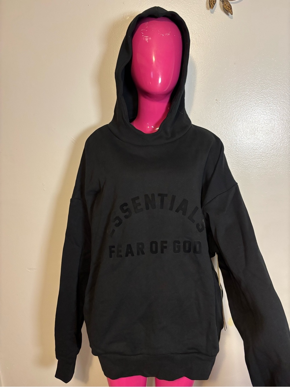 Fear of God Essentials Black Pullover Hoodie
